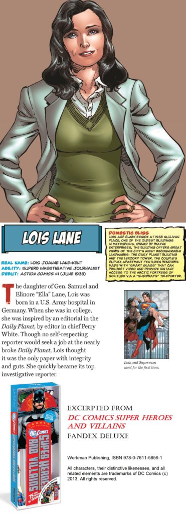 Lois Lane from Fandex with footer