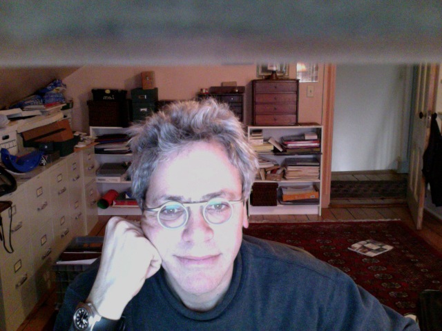 Allen Kurzweil in his studio