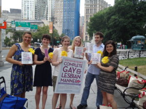 The gang with our books.