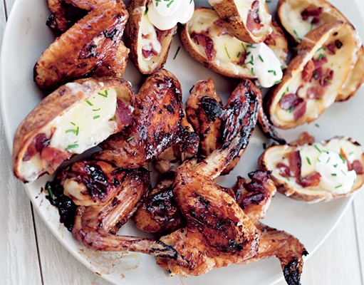 Teriyaki Wings & Loaded Skins