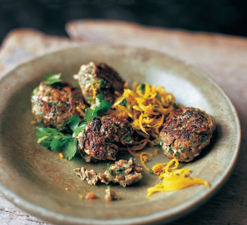 Mongolian Lamb Sausages from BEYOND THE GREAT WALL by Naomi Duguid and Jeffrey Alford