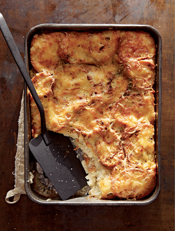 Ham and Cheese Bread Pudding