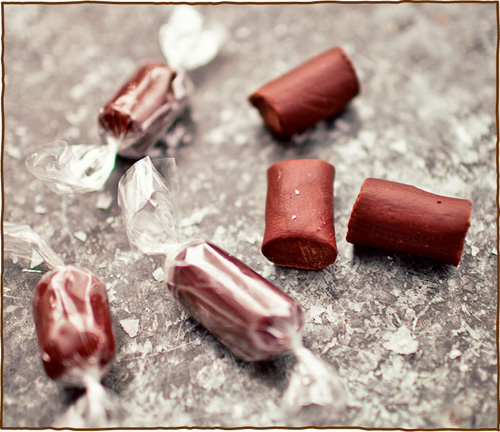 Salted Soft Chocolate Caramels