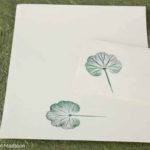 Leaf-Printed Name Cards