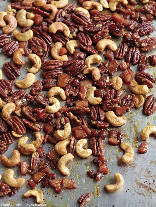 Spiced Nuts with Bacon 