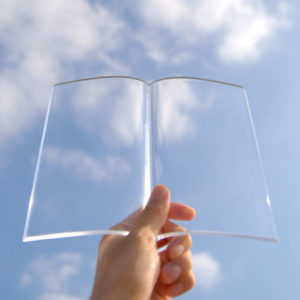 Transparent Book Weight 1