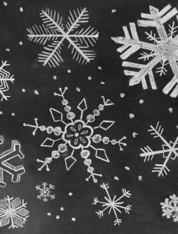 Chalk Snowflakes