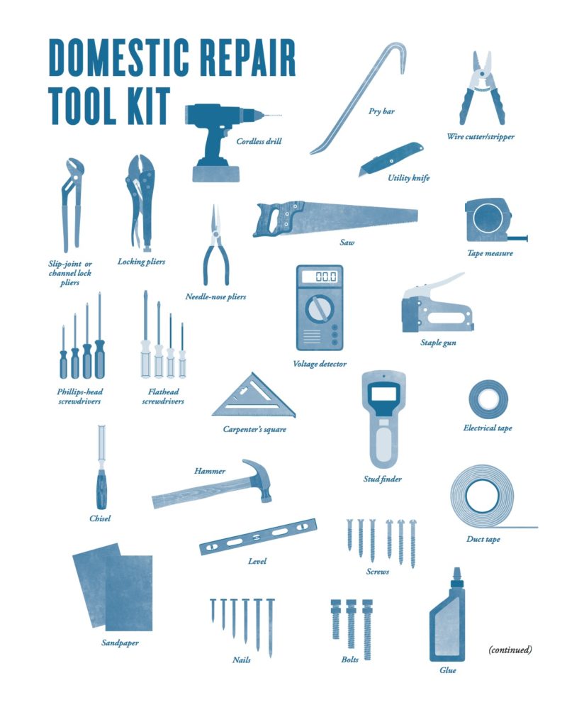 domestic repair toolkit