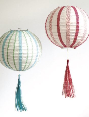 Washi Tape Paper Party Lanterns