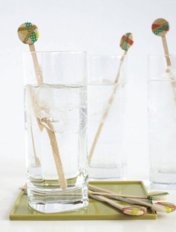 washi tape swizzle sticks