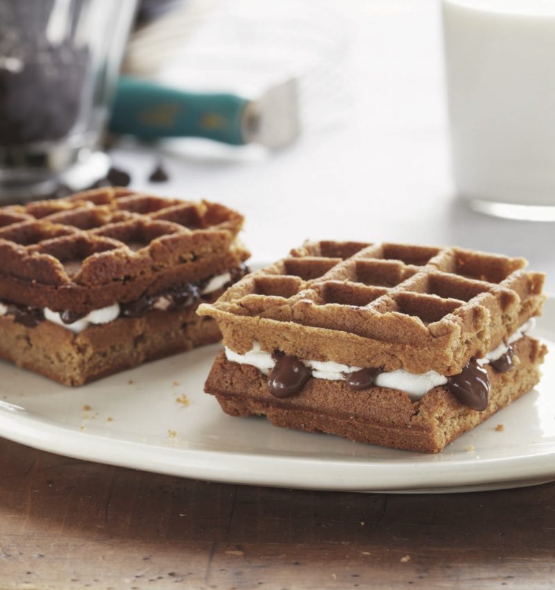 waffled s'mores