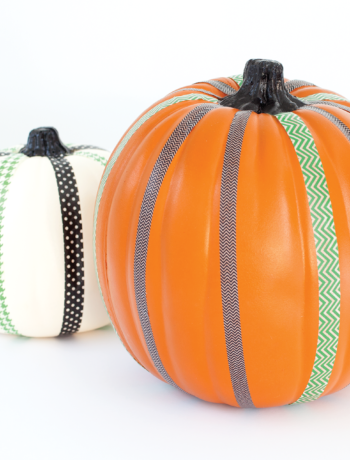 washi tape pumpkins