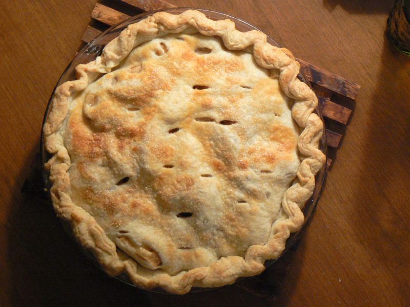 cranberry date pie