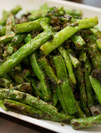 oven-roasted green beans