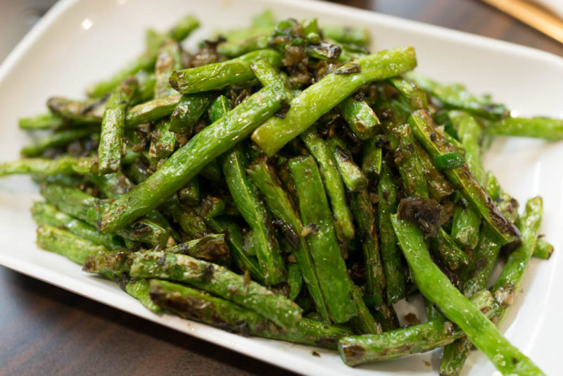oven-roasted green beans