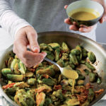 DINNER SOLVED!: Warm Brussels Sprouts with Bacon and Mustard Vinaigrette