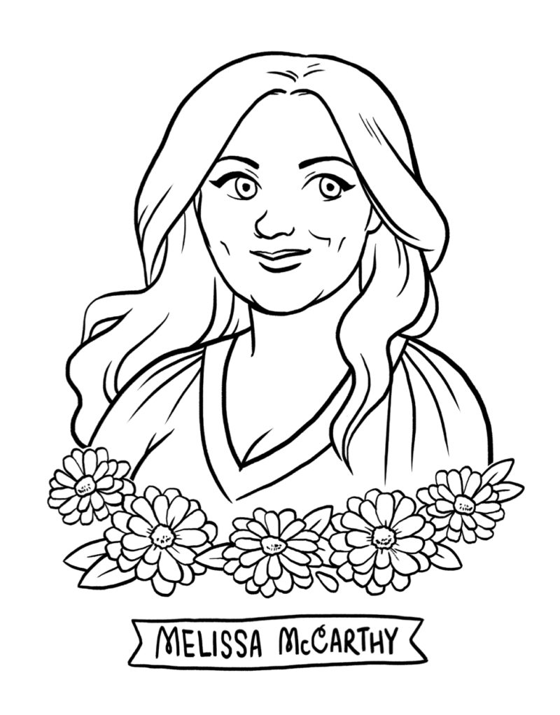 melissa-mccarthy-coloring-page