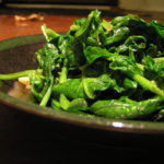 Baby Spinach with Garlic and Lemon