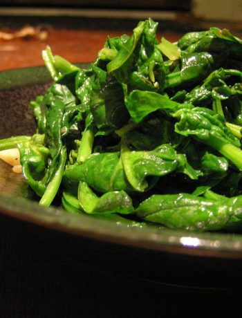 Spinach with Garlic and Lemon