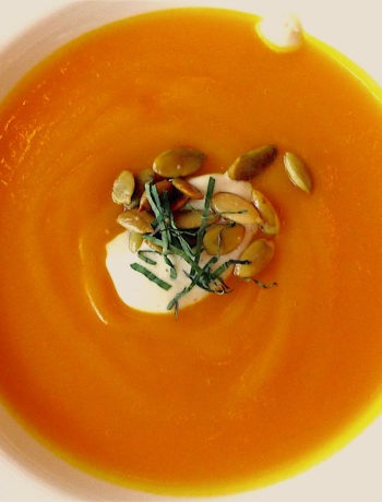 butternut squash and cider soup