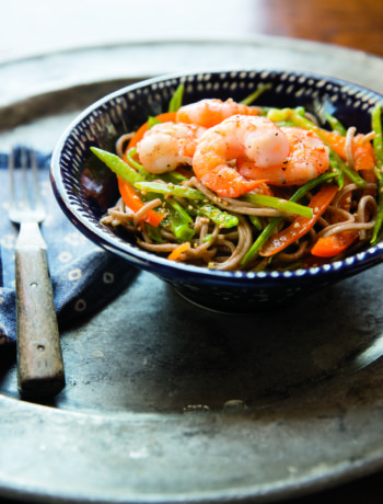 Shrimp with Spicy Ginger Noodles
