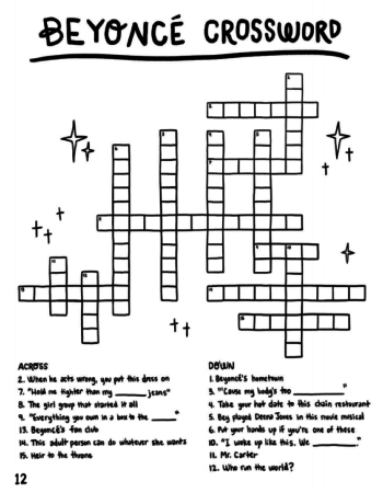 Beyoncé crossword