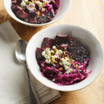 Forbidden Rice Bowl with Beets and Goat Cheese–Dill Vinaigrette