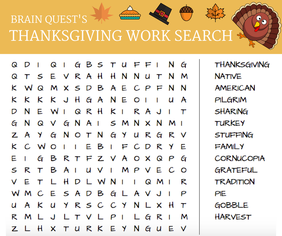 Similar to Thanksgiving Facts Word Search - WordMint