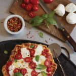 Pizza Margherita with Waffled Crust