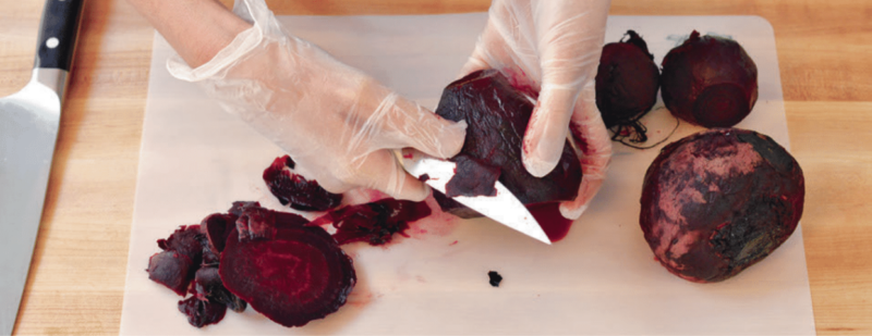 how to peel a beet