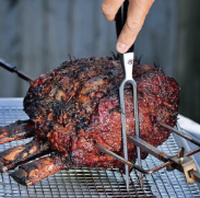 how to spitroast a prime rib 4