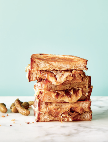 Caramelized Onion Grilled Cheese with Miso Butter