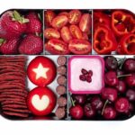Red Color-Coordinated Foods from Lunchbox